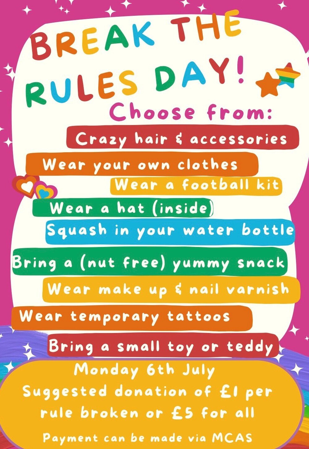 Break the rules day